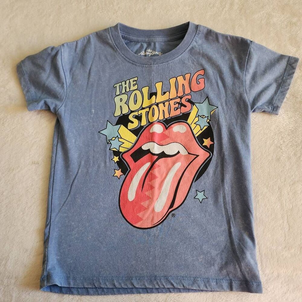 The Rolling Stones Blue Graphic Tshirts Size 5t